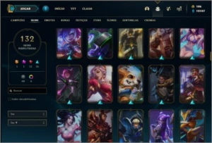 Conta ouro 4 com TODOS os champs e 132 skins (1KK de Jarvan) - League of Legends LOL