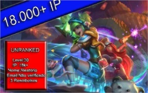 SMURF UNRANKED NÍVEL 30 - League of Legends LOL