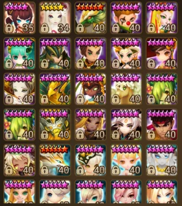 Conta Summoners NAT5 LD + Molly - Summoners War