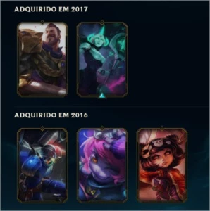 Conta Ouro IV, 9150 EA, 24 campeões, 5 Skins e Borda de Gold - League of Legends LOL