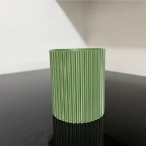 Porta-escovas Canelado 3D Verde - Artesanato e Personalizados