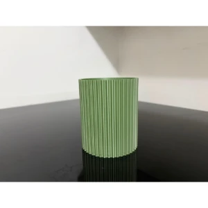Porta-escovas Canelado 3D Verde - Artesanato e Personalizados
