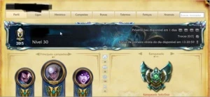 Conta Platina 1 s7/diamante 2 s6/ udyr guardiao - League of Legends LOL