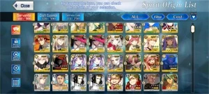 Fate GO/Fate Grand Order Conta 16SSR 22SR NA 5 suportes