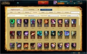 Conta League Of Legends (sivir vitoriosa, maokai vitorioso) LOL