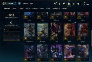 Conta Unranked com 35 Champs e 6 Skins - League of Legends LOL