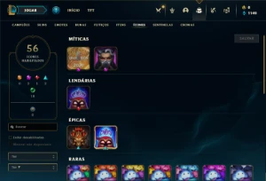 Conta Unranked com 35 Champs e 6 Skins - League of Legends LOL