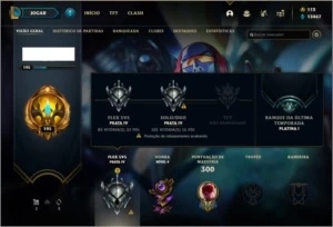 Conta Prata 4 com Twitch medieval e Honra 4 - League of Legends LOL