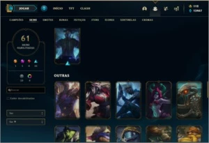 Conta Prata 4 com Twitch medieval e Honra 4 - League of Legends LOL