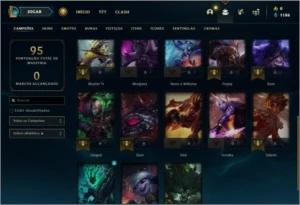 Conta unranked BARATA com 5 skins e 23 champs - League of Legends LOL