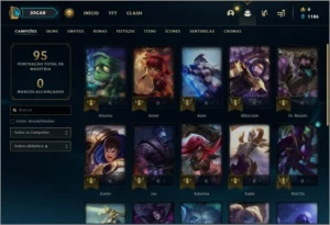 Conta unranked BARATA com 5 skins e 23 champs - League of Legends LOL