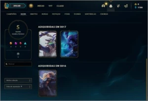 Conta unranked BARATA com 5 skins e 23 champs - League of Legends LOL