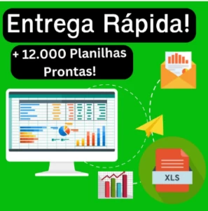 12mil Planilhas Excell Editavel Pack completo (Atualizado)