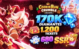 Contas CookieRun: Crumble - Idle RPG | 183K Gemas - Outros