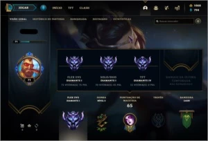 Conta Diamante 1 - League of Legends LOL
