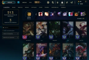 Conta LoL , Unranked, Com 62 Skins Para A Venda! - League of Legends