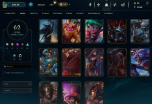 Conta LoL , Unranked, Com 62 Skins Para A Venda! - League of Legends