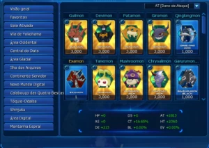 Conta Mid-Game LA-Omega SusaShin + Darknessbagra - Digimon Masters Online DMO