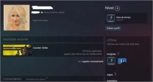 Conta Steam 10 anos lvl 4 com cs 1.6 e condition zero