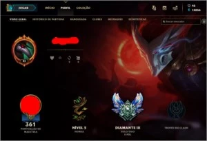 Conta League of legends D5 90SKINS 105 Campeões LOL
