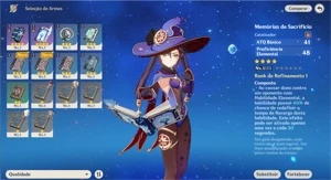 conta com eula, tighnari, mona e venti ar26 - Genshin Impact