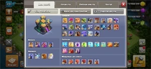 CV14 FULL TH14 100% 31 SKINS DADOS DE CRIAÇÃO - Clash of Clans