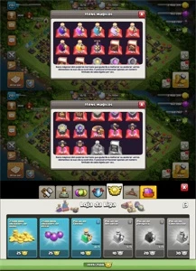 CV14 FULL TH14 100% 31 SKINS DADOS DE CRIAÇÃO - Clash of Clans