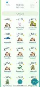 Conta Rara lvl 43 - 45 milhões de Stardust -Raros Brilhantes - Pokémon