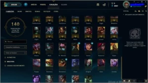 Conta main adc e sup barata com 75 campeões. - League of Legends LOL