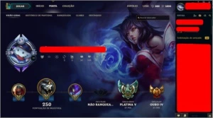 Conta Borda DIAMANTE Elo Platina - League of Legends LOL