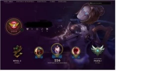 conta de league of legends LOL