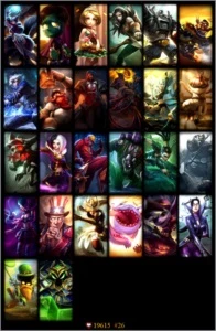 conta de league of legends LOL