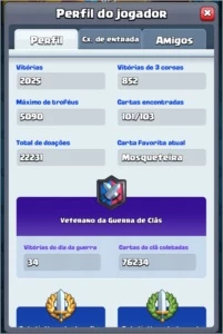 Conta Clash Royale nível 11 desde (2017)