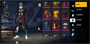Conta de Free Fire - Level 69 Gemada com 44 salas