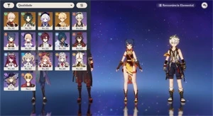 AR41 Xiao + Lança de Jade, Kazuha e Qiqi - Genshin Impact