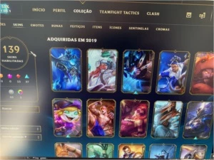 Conta prata 1 com mais de 130 skins
