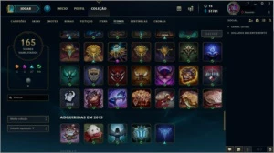 Conta de LOL//57 Skins//4 vitoriosas e 51k de IP - League of Legends