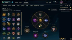 Conta de LOL//57 Skins//4 vitoriosas e 51k de IP - League of Legends