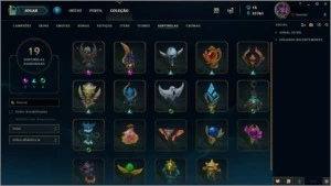 Conta de LOL//57 Skins//4 vitoriosas e 51k de IP - League of Legends