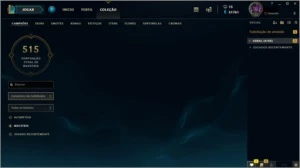 Conta de LOL//57 Skins//4 vitoriosas e 51k de IP - League of Legends