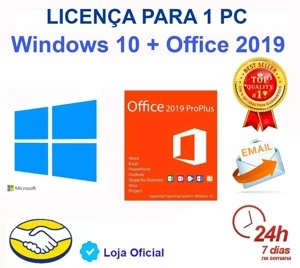 Offiec 2019 Pro - Windows 10 Pro - Esd - Softwares e Licenças