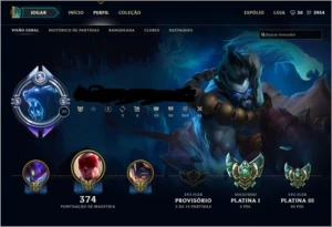 Conta lol, borda diamante, 187 skins - League of Legends