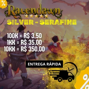 Ravendawn Silver Serafine: R$ 3,50 = 100K// R$ 35,00 = 1Kk// - Outros