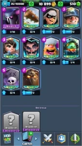 CONTA CLASH ROYALE LVL 11