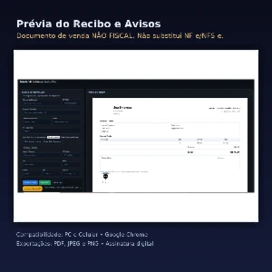 Gerador de recibos off-line, recibos de vendas não fiscal - Outros