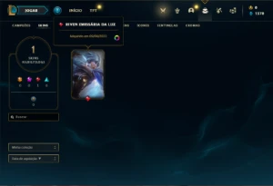 Conta Unranked com 21 Champs e 1 Skins + 7 Espolios - League of Legends LOL
