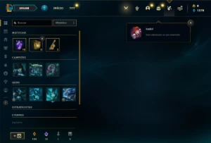 Conta Unranked com 21 Champs e 1 Skins + 7 Espolios - League of Legends LOL