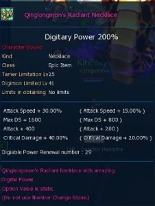 Conta server Omegamon - Digimon Masters Online DMO