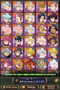 conta de 7ds seven deadly sins grand cross, sem vínculo