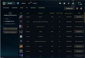 Conta bronze 1 com 25 Champs e 5 Skins -EMAIL NAO CONFIRMADO - League of Legends LOL